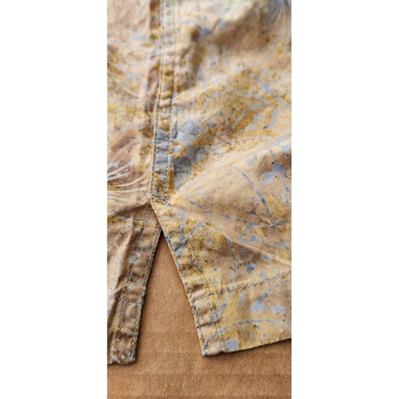 Pete Huntington Bali Hawaiian Button Up Shirt Mens Medium Abstract Floral - Picture 16 of 16